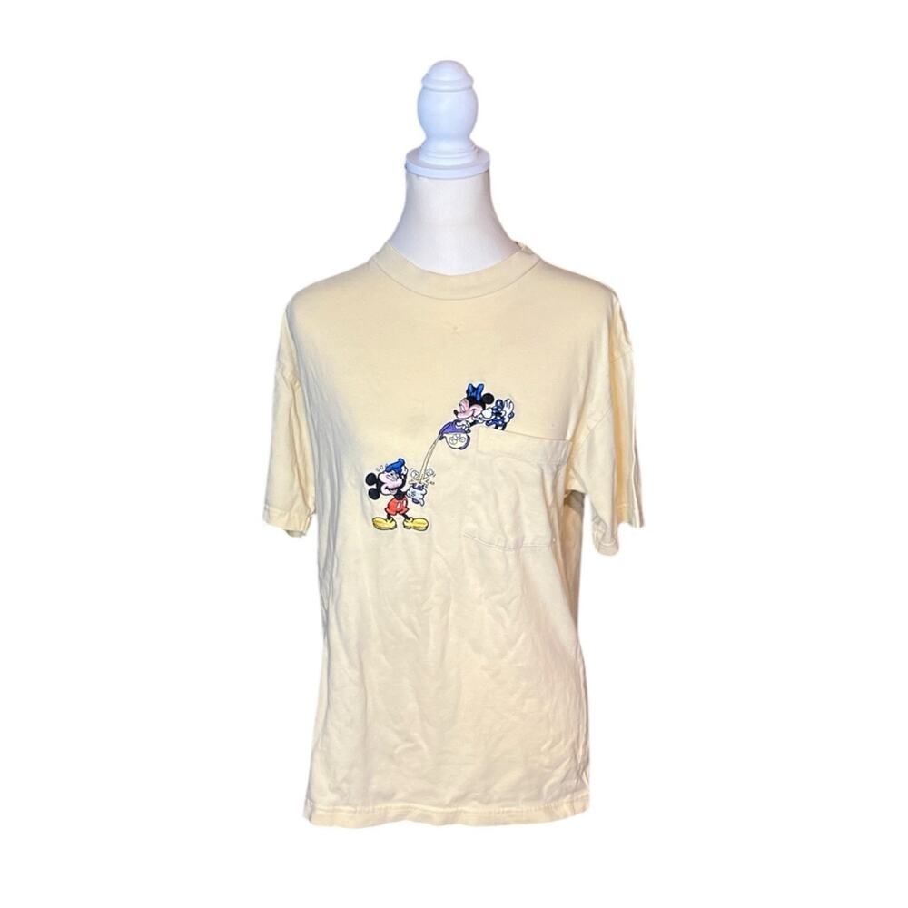 Vintage Mickey Minnie Mouse Embroidered Disney Store Shirt US Adult Medium Rare